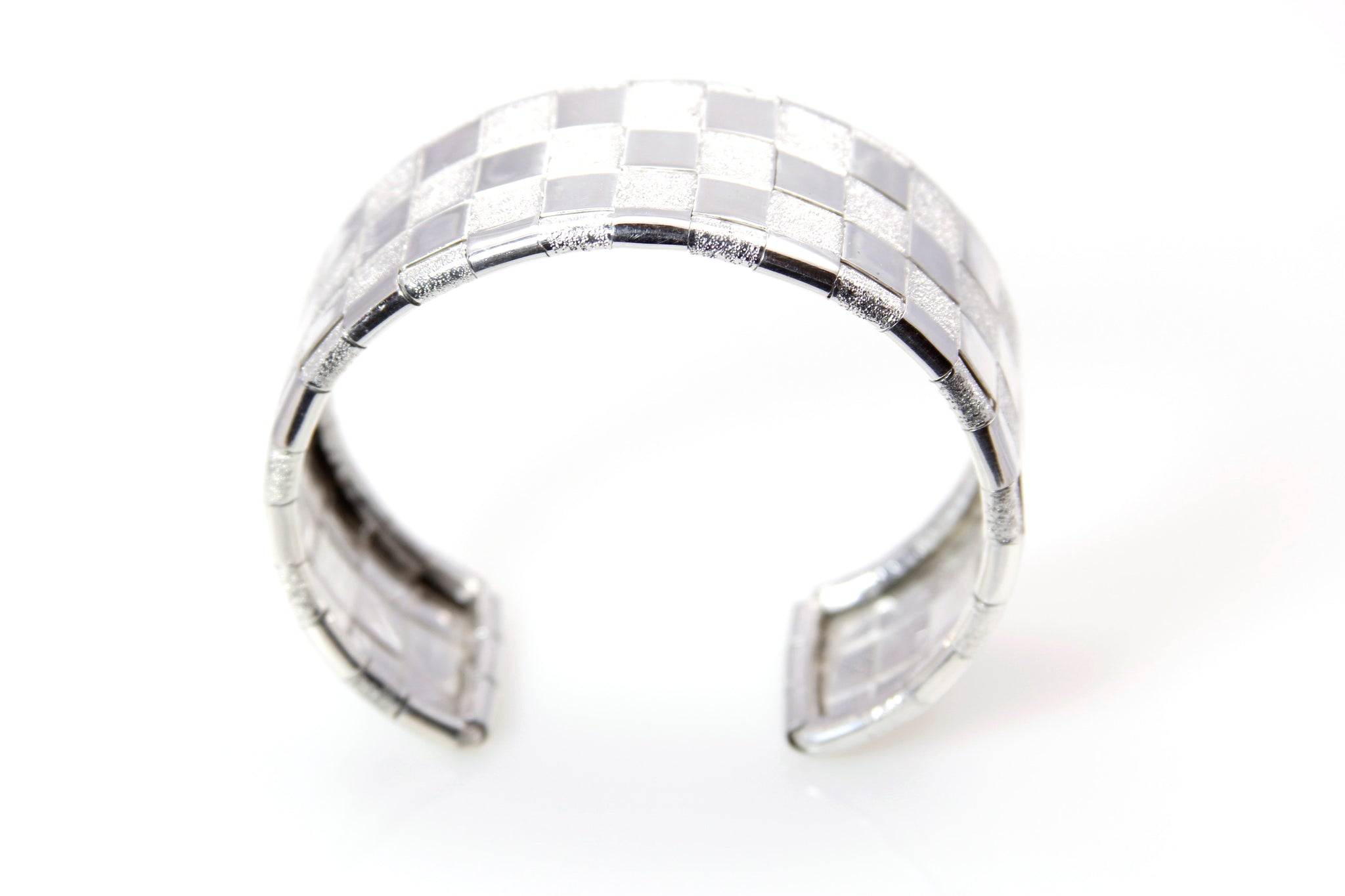 Bracelet - Cuff Sterling Silver Woven 4 Line Lauhala Collection